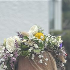 Flower crown making 