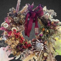 Dried flower wreath 55cm